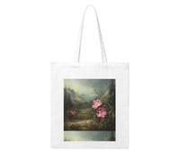 UDFKGLP Wild Roses in the Valley Pattern Woman Canvas Tote Bag Strong and durable for traveling, shopping, Daily One Size
