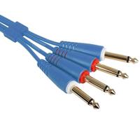 UDG Audio Cable Set 1/4'' Jack - 1/4'' Jack Blue Straight 3m