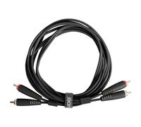 UDG Audio Cable Set RCA - RCA Black Straight 1.5m