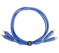 UDG Audio Cable Set RCA - RCA Blue Straight 1.5m, Compatible with all Jack to Jack devices