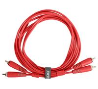 UDG Audio Cable Set RCA - RCA Red Straight 1.5m, Compatible with all Jack to Jack devices