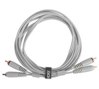 UDG Audio Cable Set RCA - RCA White Straight 1.5m, Compatible with all Jack to Jack devices