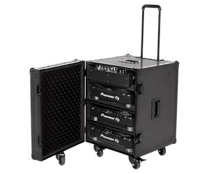 UDG FlightCase Trunk for Set CDJ/MIXER Black Plus (Trolley & Wheels)