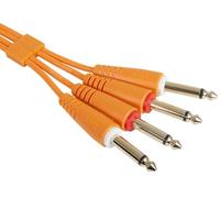 UDG Ultimate Audio Cable 2x 6.35mm Jack Straight 3m, Orange (U97004OR)