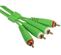 UDG Ultimate Audio Cable 2x RCA-RCA Straight 1.5m, Green (U97001GR)