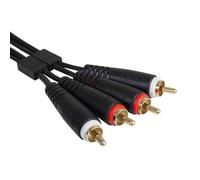 UDG Ultimate Audio Cable 2x RCA-RCA Straight 3m, Black (U97003BL)