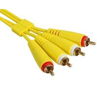 UDG Ultimate Audio Cable 2x RCA-RCA Straight 3m, Yellow (U97003YL)