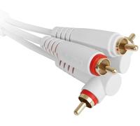 UDG Ultimate Cable (RCA Straight - RCA Angled) White 3m