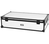 UDG Ultimate DJ Podium Workstation Flight Case White Plus (Wheels)