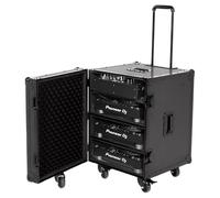 UDG Ultimate Flight Case 4 CDJ/Mixer Plus Trolley Wheels, Black (U91101BL)