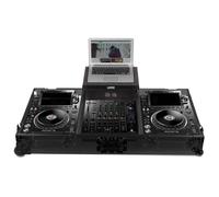 UDG Ultimate Flight Case Pioneer CDJ-3000/DJM-A9 Black Plus (Laptop Shelf + Whee
