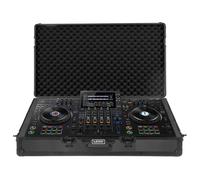 UDG Ultimate Aluminium Flight Case AlphaTheta XDJ-AZ, Black (U93028BL) | Lightweight aluminium flight case; custom EVA foam interior; secure latch closures; touring DJ protection