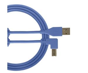 UDG Ultimate USB 2.0 A-B Angled Audio Cable 1m, Light Blue (U95004LB) | Noise-free USB connection for DJ audio interfaces; gold-plated A-B cable with ferrite chokes