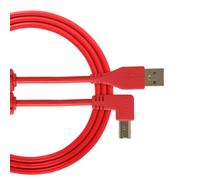 UDG Ultimate USB 2.0 A-B Angled Audio Cable 2m, Red (U95005RD) | Noise-free USB connection for DJ audio interfaces; gold-plated A-B cable with ferrite chokes