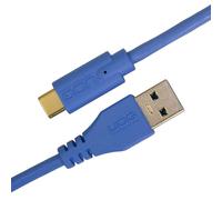 UDG Ultimate USB 3.0 C-A Straight Audio Cable 1.5m, Light Blue (U98001LB) | Fast USB 3.0 C-A connection for DJ controllers; gold-plated connectors; includes cable tie
