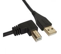 UDG USB Cable 2.0 A-B 1M Black Angled