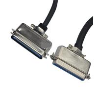 UDHBJEBQ DDK parallel printer cable CN57 series 50P terminal block male and female device signal connector wire length(1M,Male-to-female)
