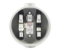 UDHBJEBQ Single Phase Round Meter Base 100A meter socket 4 or 5 Jaw max 600V copper inner parts 1+1/4inch 1inch 3/4inch hole size(5 jaws,1.0 inch hole)