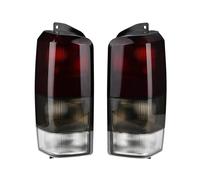 UDHQAJC Rear Tail Light For Jeep For Cherokee XJ 1997-2001 Tail Lights Red Smoke Lens Rear Lamps Set Left Right Compatible With Car Tailights(Black red)