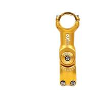 UDHSNJZG Bike Stem Adjustable MTB Stem 0-60 Degree Adjust 25.4/31.8mm Bike Handlebar Riser 90-130mm Colorful Stemming Bicycle Pieces(31.8x110mm gold)