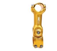 UDHSNJZG Bike Stem Adjustable MTB Stem 0-60 Degree Adjust 25.4/31.8mm Bike Handlebar Riser 90-130mm Colorful Stemming Bicycle Pieces(31.8x120mm gold)