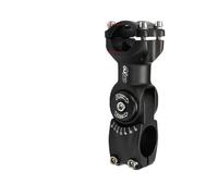 UDHSNJZG Bike Stem Adjustable MTB Stem 0-60 Degree Adjust 25.4/31.8mm Bike Handlebar Riser 90-130mm Colorful Stemming Bicycle Pieces(25.4x90mm black)