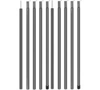 UDHSNJZG Tent Poles Tent Poles Telescopic Set Of 2 Universal Adjustable Aluminium Camping Awning Sun Sail Shelter Rods Accessories(43-200CM Black)