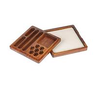 UDIXI 2 in 1 DND Dice Box, Bamboo Dice Rolling Tray for D&D Tabletop Games