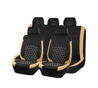 UDJCHK 5 Seater Car Seat Covers for Jeep Cherokee Night Eagle/Limited/Overland, Non-Slip Waterproof Breathable Seat Protector, Front and Rear Seat Protection Seat Cover Sets,Beige