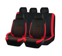 UDJCHK 5 Seater Car Seat Covers for Jeep Cherokee Night Eagle/Limited/Overland, Non-Slip Waterproof Breathable Seat Protector, Front and Rear Seat Protection Seat Cover Sets,Red