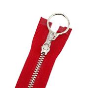 UDJKSHAL Open-ended Zip,Zipper Eplacement,2Pcs 15/18/20cm 3# Metal Close-End Pocket Zips Garment Bag Decor Zipper Zip Reapir Kit DIY Sewing Accessories Zips Clothing Garments(Red,18cm)