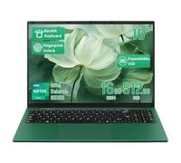 UDKED 16 Inch Green Laptop,1920 * 1200 IPS,16GB DDR4 Notebook PC, Celeron N5105(up to 2.9 GHz),Lightweight Notebook with Backlit Keyboard and Fingerprint Unlock Green, 16G+512 SSD