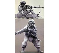 UDNDASBE 1/35 European Commando Soldier Resin Model Kit Unpainted and unassembled soldier resin model kit (2 figures) // I9x7J70