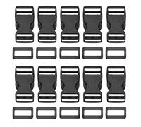 UDNUYFGZ 10Pcs Plastic Buckle Clips Rucksack Clips Plastic Side Release Buckles for Backpack webbing tape Repairing, DIY Luggage Strap, Pet Collar