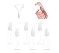 UDNUYFGZ 6pcs Mini Spray Bottles,Reusable Plastic Mini Travel Sprayer Bottles Set with funnel for Makeup, Skincare & Cleaning(20ml)