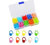 UDNUYFGZ Stitch Markers - 150 pcs Crochet & Knitting Markers, 10 Colors with Box for Sewing Knitting DIY Handmade Crafts