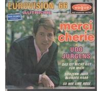 UDO JURGENS - MERCI CHERIE 7 INCH (7" VINYL 45) FRENCH VOGUE 1966