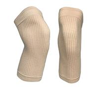 UDOARTS Lyocell Silk Tencel Knee Warmers Elastic leg/knee Sleeves For Women And Men (1 Pair) (Brown)