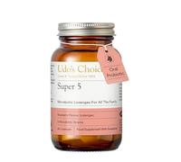 Udo's Choice Super 5 Probiotic Lozenges - 5 Strains for Gut & Oral Health - 2 Billion CFU - Raspberry Flavour - Sugar Free - Suitable for Adults & Kids - Travel-Friendly - 60 Vegetarian Lozenges