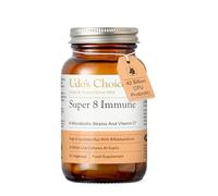 Udo's Choice Super 8 Immune High Strength Probiotics - 42 Billion Cell Count with Vitamin C for Immune Support - 8 Human-Adapted Strains - Gut & Digestive Health - 90 Capsules
