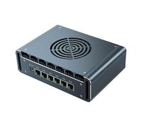 UDPTCP Fan Mini PC I7-1195G7 with 6 i226-V 2.5Gbe LAN Ports, DDR4 1*M.2, USB3.0,SIM Card Slot,Mini Desktop Computer Support Dual Band WiFi for Industry Business,NO RAM NO SSD