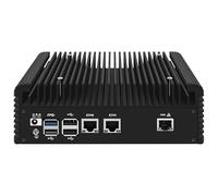 UDPTCP Fanless Mini PC, Alder Lake N200 (Up to 3.7GHz) NO DDR5 RAM NO M.2 NVMe SSD,Firewall Hardware AQC113C-B1-C 10GbE RJ45, 2x2.5GbE LAN OPNsense Appliance,AES-NI, 2HD, TF/WiFi 6,2SATA