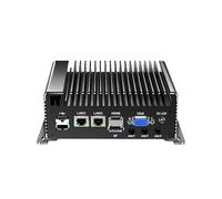 UDPTCP Industrial Mini PC,Fanless Mini PC N100 with DDR5 1*M.2 MNVe,4K Quad Display/USB3.0/Type-C/Win11,Mini Desktop Computer Dual LAN WiFi/5G,GPIO,2 RS232 COM(Switch to 2 RS485), NO RAM NO SSD