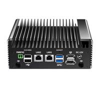 UDPTCP Industrial Mini PC I5 8250U,COM RS232/RS485,2xGigabit LAN,4×USB 3.0,DDR3 1*M.2 NVMe,Micro Router Appliance Support Home Office OPNsense,AES-NI,M.2 WiFi Slot，M.2 4G/5G Slot,8GB RAM 128GB SSD