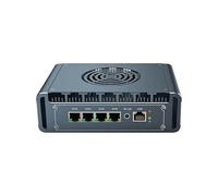 UDPTCP Micro Firewall Appliance, 4 i226-V 2.5Gbe LAN Ports, Fanless Mini PC Intel Core i3-1215U SIX Core,2*DDR4 1*M.2 Support AES-NI Barebone Router PC VPN,HDMI DP USB3.0 NO RAM NO SSD