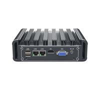 UDPTCP Micro Firewall Appliance, Industrial PC, VPN, Router PC, Mini PC Fanless I3-4005U, Dual LAN, VGA, HDMI, COM, USB, Dual-Band WiFi for Industrial Business, No RAM