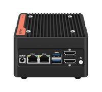 UDPTCP Micro Firewall Appliance N305 (Up to 3.8GHz), Mini PC Support 4*M.2 2280 NVMe,M.2 E_Key WiFi7,2*USB3.2 10Gbps,2 LAN 2.5GbE Router for Home/Business Desktop Computer NO DDR5 RAM NO SSD