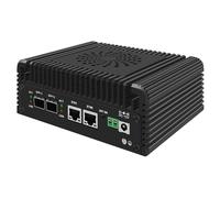 UDPTCP Mini PC N150 Barebone, Firewall Hardware Inte l82599ES 2 x 10GbE SFP+, 2 x i226V 2.5GbE LAN, DDR5 2*M.2 NVMe,WiFi6/WiFi7,Micro Router Appliance Support Home Office OPNsense AES-NI,TF Card Slot