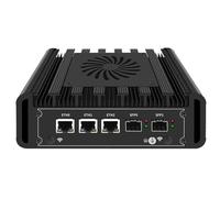 UDPTCP Mini PC N300 Firewall Hardware Inte l82599ES 2 x 10GbE SFP+, 3 x i226V 2.5GbE LAN OPNsense Appliance,AES-NI, 2HD, NO RAM NO SSD