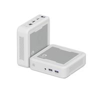 UDPTCP Mini PC,Ryzen 5 3550H, 2*DDR4 Mini Computers(4C/8T,up to 3.7GHz), Colorful Lights Desktop Mini Computers, WiFi5, BT4.2,USB3.0,1000M LAN,Business Home Office,32GB RAM 1TB SSD